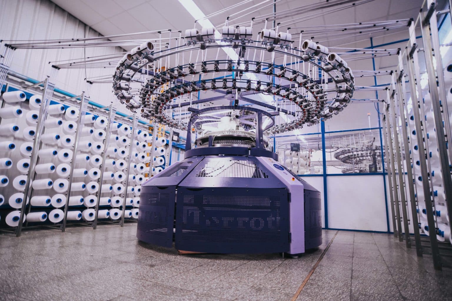 Maquinaria y proceso productivo de una planta textil